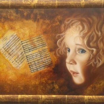 Schilderij getiteld "Бетховен" door Alikhanov, Origineel Kunstwerk, Olie