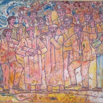 Painting titled "Jour de fète" by Ali Koussa, Original Artwork