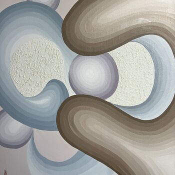Картина под названием "Selection. Abstract…" - Alina Khramova, Подлинное произведение искусства, Масло Установлен на Деревян…