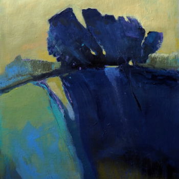 Pintura intitulada "Blue field" por Alina Matykiewicz, Obras de arte originais, Acrílico