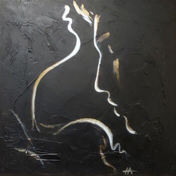 Schilderij getiteld "The scent of love" door Alina Nikitina, Origineel Kunstwerk, Acryl Gemonteerd op Houten paneel