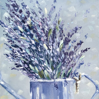 Картина под названием "Lavender    Лаванда" - Alina Nitsevych (A.N.), Подлинное произведение искусства, Масло