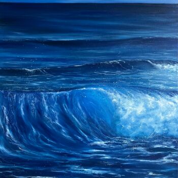 Painting titled "«The depth of my so…" by Alina Shelest, Original Artwork, Oil