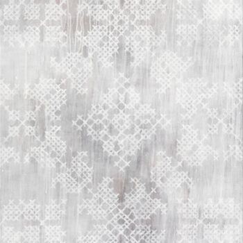Картина под названием "White Shadows Nº 3" - Alina Shevchenko, Подлинное произведение искусства, Акрил Установлен на Деревян…