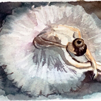 Painting titled "The ballerina is re…" by Alina Sunny, Original Artwork, Watercolor