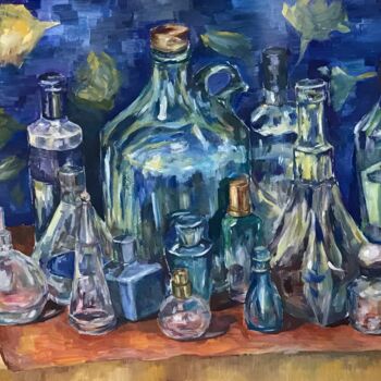 Картина под названием "Склянки" - Алина Волошина, Подлинное произведение искусства, Гуашь