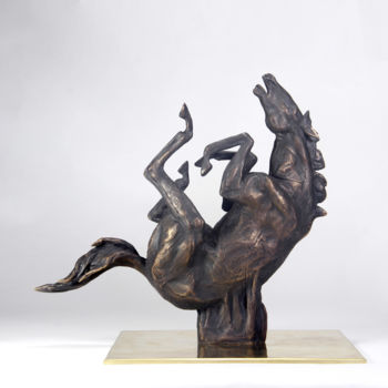 Sculpture titled "Звездочет" by Anna Gripaseva, Original Artwork, Bronze