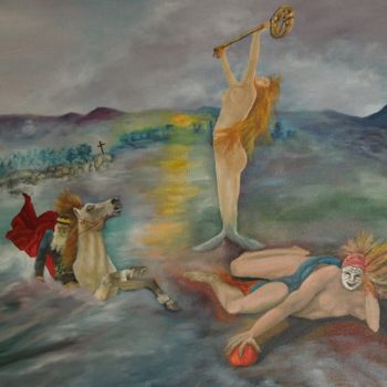 Peinture intitulée "Hommage aux peintre…" par Aline Boni, Œuvre d'art originale, Huile