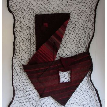Art textile intitulée "A l'origine..." par Aline Jegonday (atelier enila tityad), Œuvre d'art originale, Tapisserie