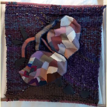 Arte têxtil intitulada "Chaos" por Aline Jegonday (atelier enila tityad), Obras de arte originais, Tapeçaria