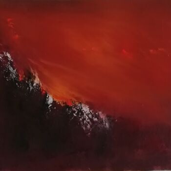 Painting titled "incandescence" by Aline Marcellin, Original Artwork, Oil