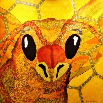Картина под названием "Pollen" - Aline Chevalier, Подлинное произведение искусства, Акрил