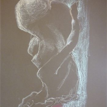 Drawing titled "Nu" by Aliona, Original Artwork