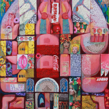 Collages titulada "Heaven" por Alireza Tarkibi, Obra de arte original, Collages