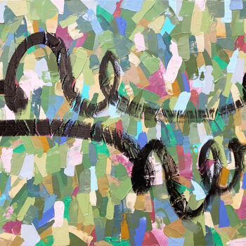 Painting titled "Весна. Диалог" by Alisa Asatrian, Original Artwork, Acrylic