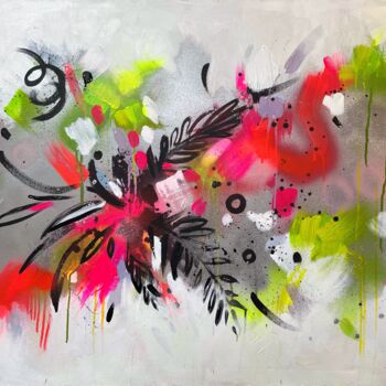 Painting titled "Bouquet" by Alisa Lysykh, Original Artwork, Spray paint
