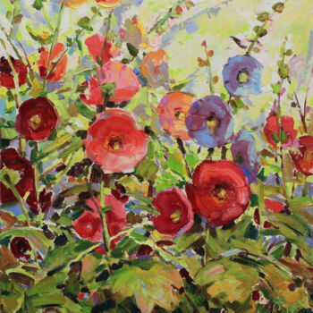Pittura intitolato "Bright colors of su…" da Alisa Onipchenko-Cherniakovska, Opera d'arte originale, Olio Montato su Telaio…