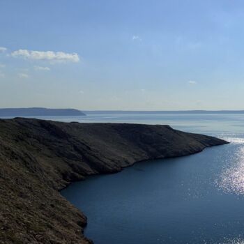 Photography titled "Bay of Pag at Noon…" by Alisa, Original Artwork, Digital Photography Mounted on artwork_cat.