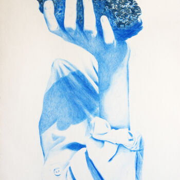 Disegno intitolato "Basalte" da Alison Vignault, Opera d'arte originale, Matita
