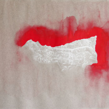绘画 标题为“Île rouge” 由Alison Vignault, 原创艺术品, 水粉