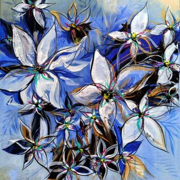 Peinture intitulée "Flowers Series. Win…" par Aliss Nikolina, Œuvre d'art originale, Acrylique