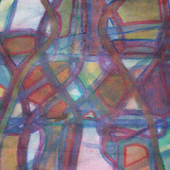 Malerei mit dem Titel "4 Celtic Knots" von Ally Melly, Original-Kunstwerk, Öl
