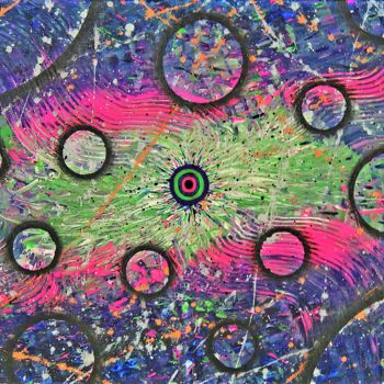 Pintura intitulada "Cosmic expanse" por Alistair Coull, Obras de arte originais, Acrílico
