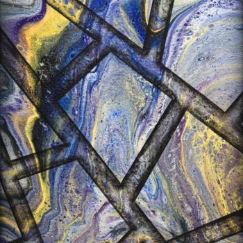 Картина под названием "Marble flow" - Alistair Coull, Подлинное произведение искусства, Акрил