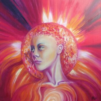 Pintura titulada "Magnetisme solaire" por Alix, Obra de arte original