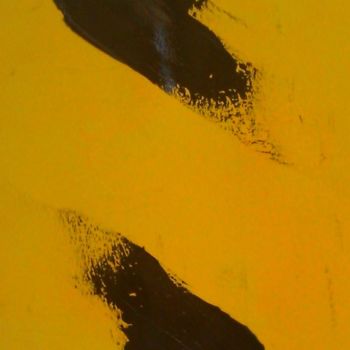 Pittura intitolato "Deux traces noires" da Alix Sourniac, Opera d'arte originale, Acrilico
