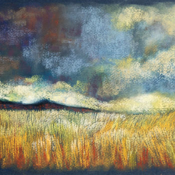 Картина под названием "Landscape" - Aliz Posta, Подлинное произведение искусства, Пастель