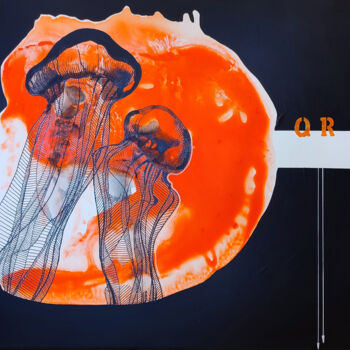 Картина под названием "Magic mushrooms" - Aljona Shapovalova, Подлинное произведение искусства, Акрил