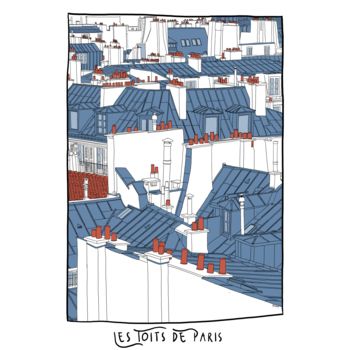 제목이 "Les toits de Paris…"인 디지털 아트 All_is_fab로, 원작, 디지털 페인팅