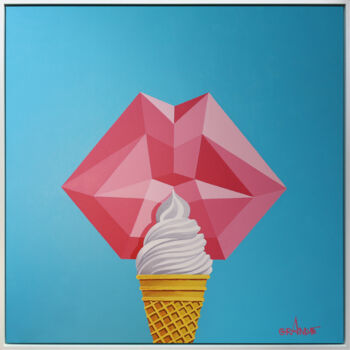 "LOVE ICE CREAM" başlıklı Tablo Alla Grande tarafından, Orijinal sanat, Lake