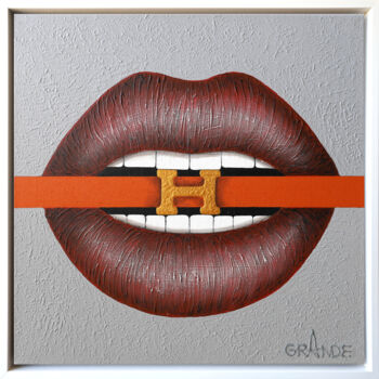 "LOVE HERMES BELT" başlıklı Tablo Alla Grande tarafından, Orijinal sanat, Akrilik