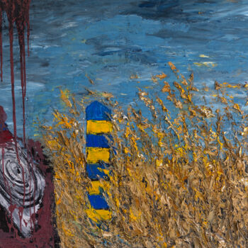 Peinture intitulée "Ukraine. No comment…" par Alla Ronikier, Œuvre d'art originale, Huile