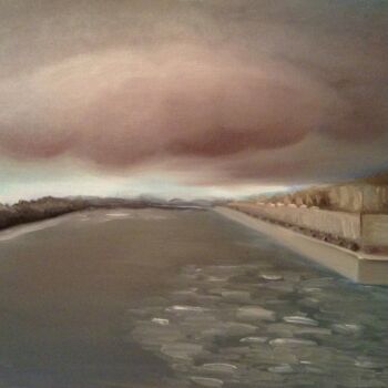 Картина под названием "река Нева." - Алла Сенаторова, Подлинное произведение искусства, Масло