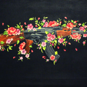 Painting titled "Peace - Original Oi…" by Alla Anisimova, Original Artwork, Oil