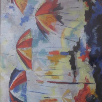 Malarstwo zatytułowany „Parapluies” autorstwa Allais Rabeux, Oryginalna praca