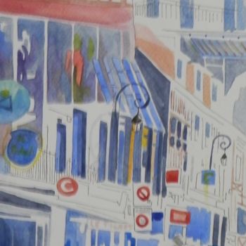 Peinture intitulée "cap en ville" par Allais Rabeux, Œuvre d'art originale