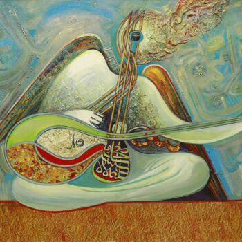 Painting titled "The eternal music" by Allamyrat Muhammedov, Original Artwork, Oil