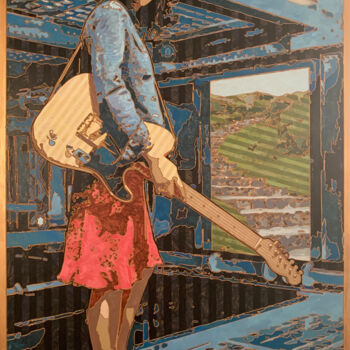 Картина под названием "Your Stairway Lies…" - Allen Halsey Halsey, Подлинное произведение искусства, Акрил