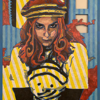 "She Wore Lemon" başlıklı Tablo Allen Halsey Halsey tarafından, Orijinal sanat, Akrilik