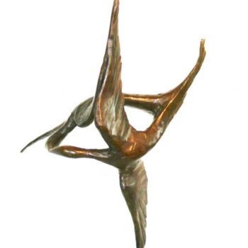 「“In whirl of dance”…」というタイトルの彫刻 יפים שיסטיקによって, オリジナルのアートワーク, 金属