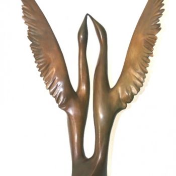 Sculpture titled "Love and Unity 5" by Ypym Shystyq, Original Artwork, Bronze