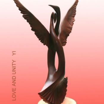 Escultura titulada "Love and Unity YI" por Ypym Shystyq, Obra de arte original, Bronce
