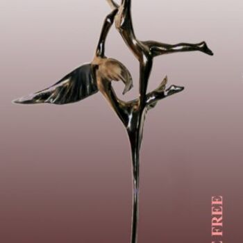 「TO BE FREE」というタイトルの彫刻 יפים שיסטיקによって, オリジナルのアートワーク