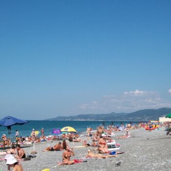 Fotografia intitolato "Sochi. Riviera beach" da Allians, Opera d'arte originale, Fotografia digitale
