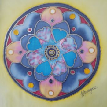 Artisanat intitulée "Mandala-01" par Almagro, Œuvre d'art originale