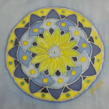 Artisanat intitulée "Mandala-04" par Almagro, Œuvre d'art originale